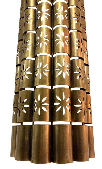 Artisanal Brass Curved Sconce Light Fixture