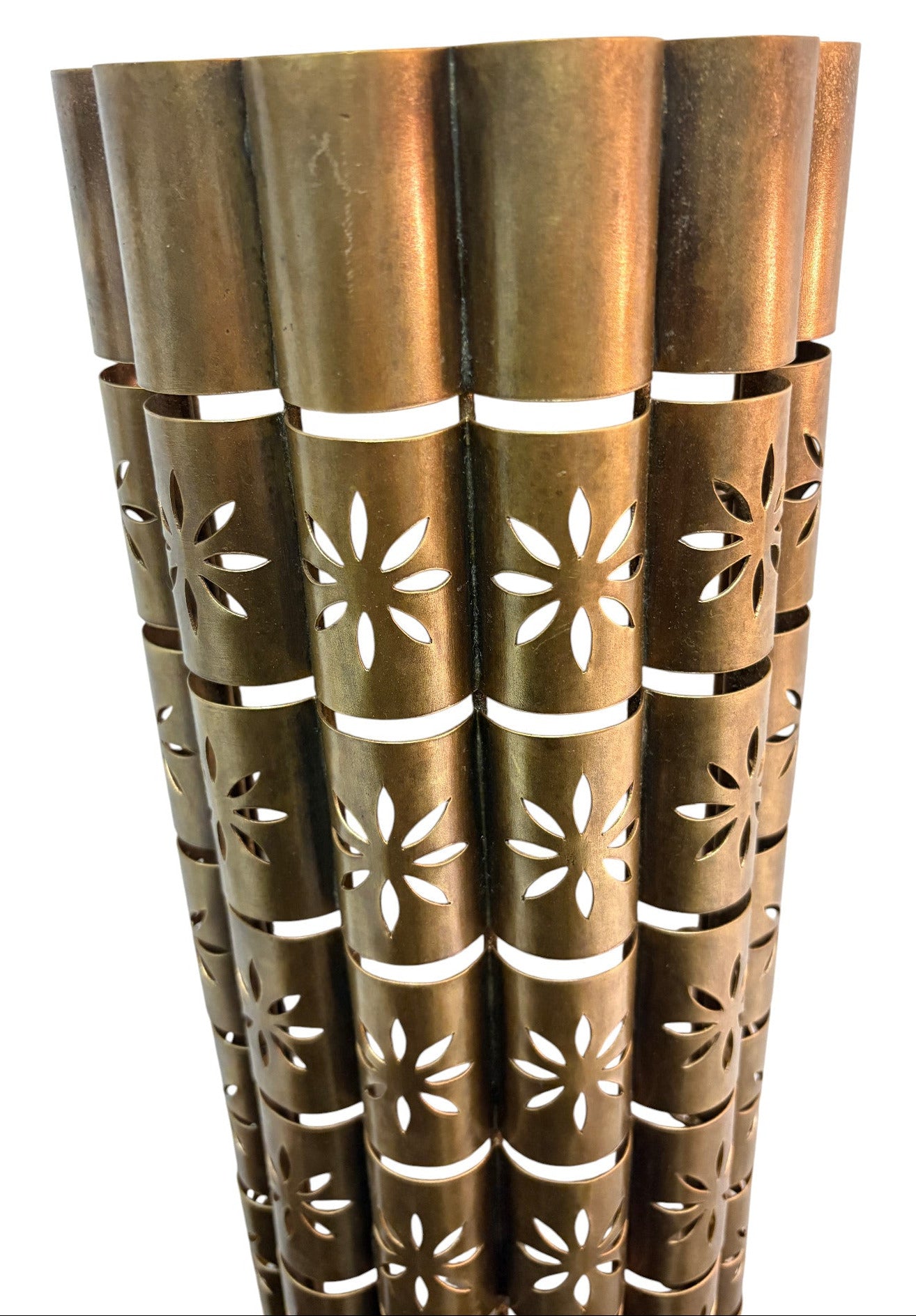 Artisanal Brass Curved Sconce Light Fixture