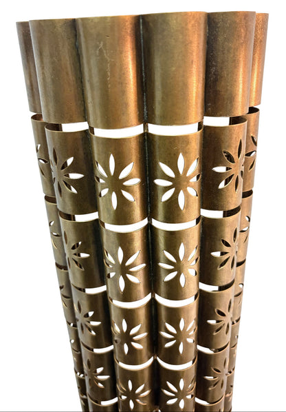 Artisanal Brass Curved Sconce Light Fixture