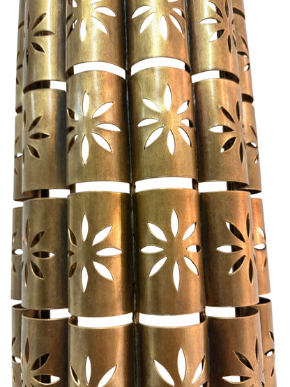 Artisanal Brass Curved Sconce Light Fixture