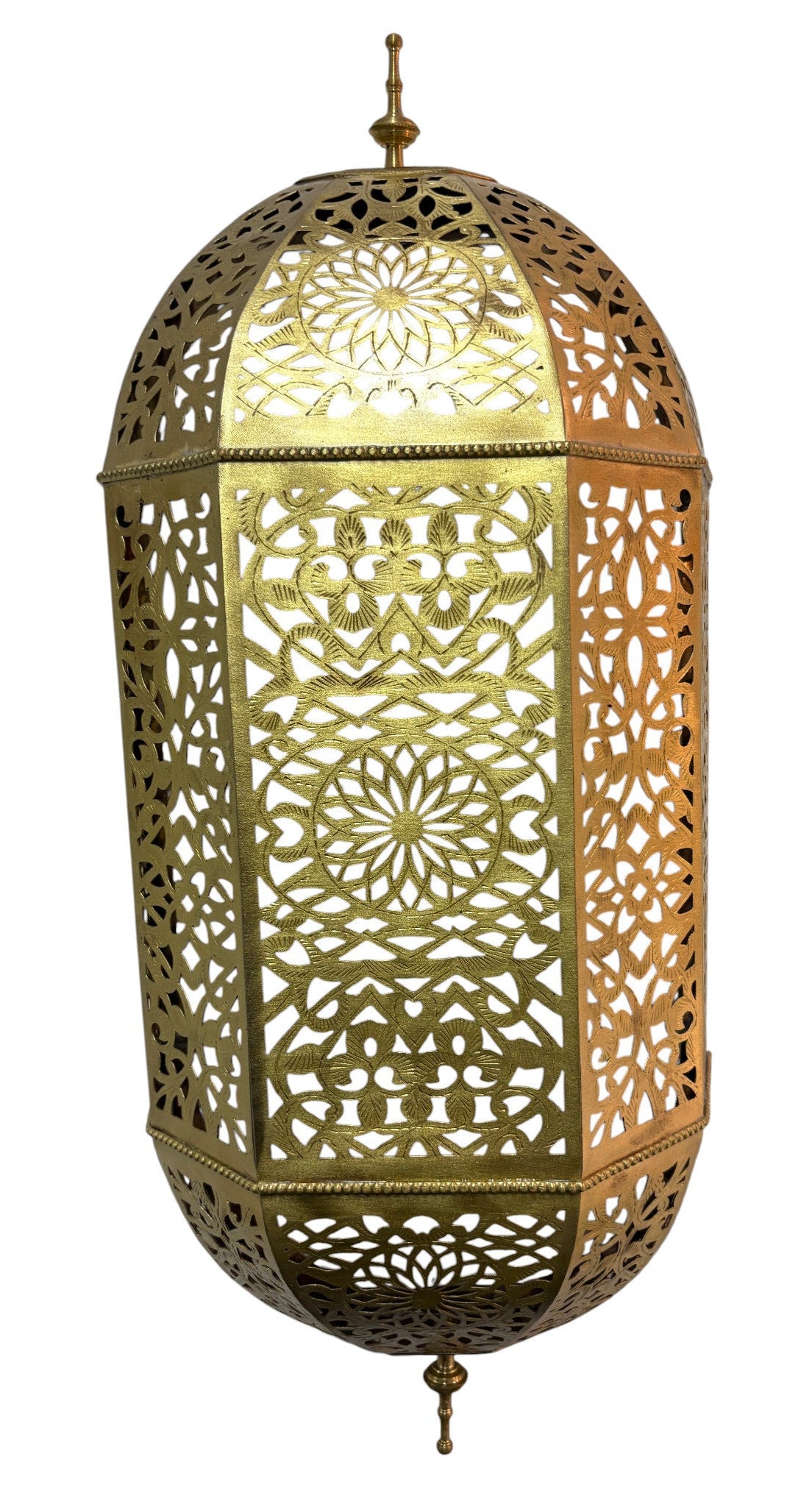 Oblong Moroccan Brass Sconce