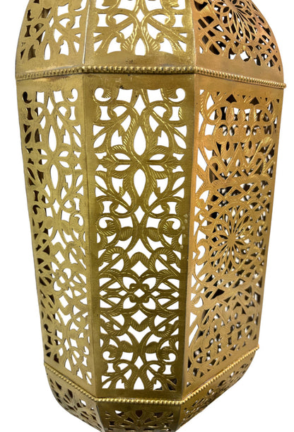Oblong Moroccan Brass Sconce