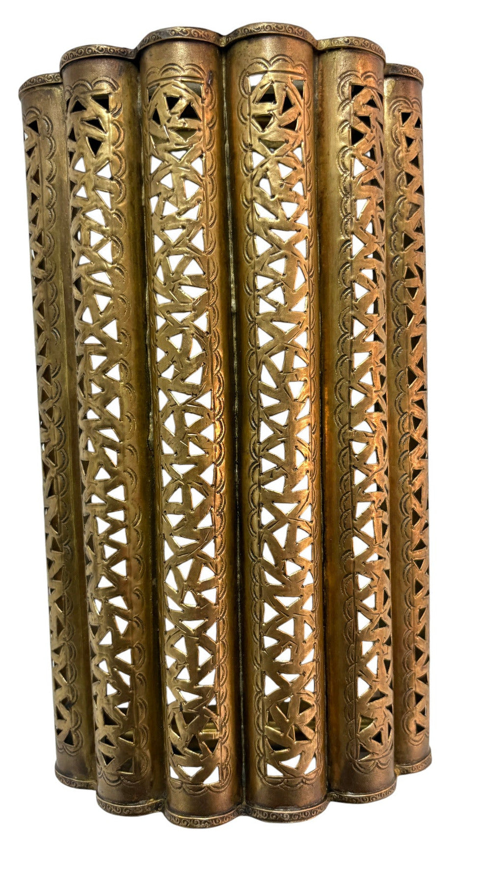 Curved Moorish Brass Sconce