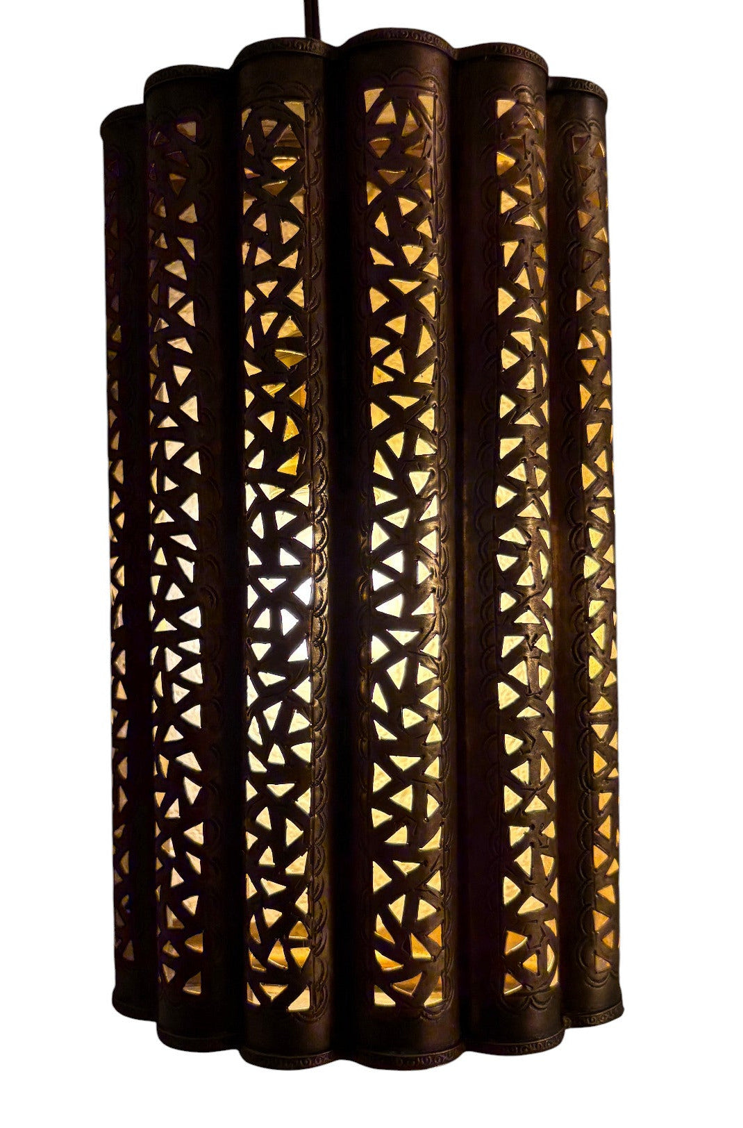 Curved Moorish Brass Sconce