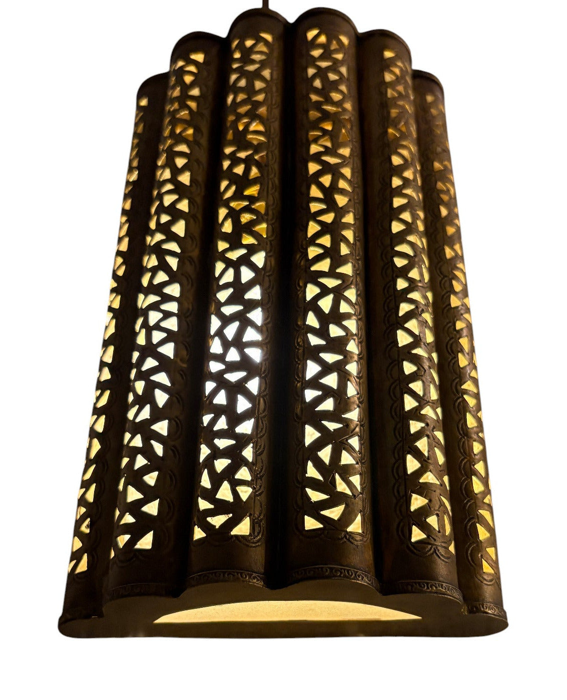 Curved Moorish Brass Sconce