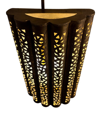 Curved Moorish Brass Sconce