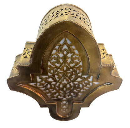 Fleur De Lis Brass Sconce
