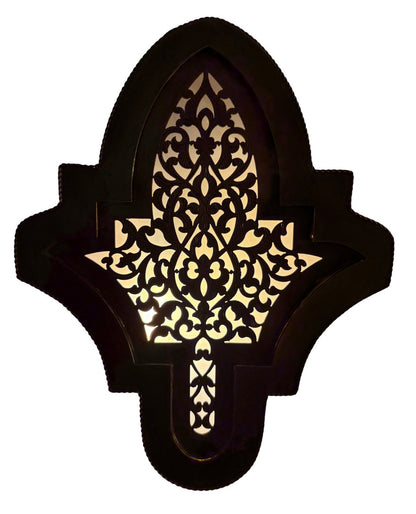 Fleur De Lis Brass Sconce