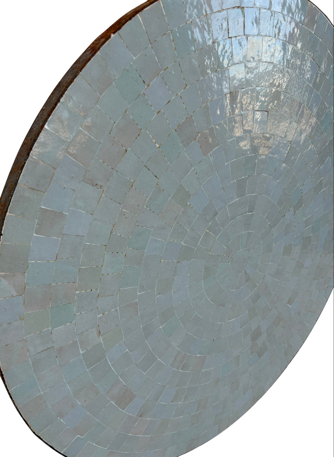 36" Celeste Round Mosaic Tile Table Top