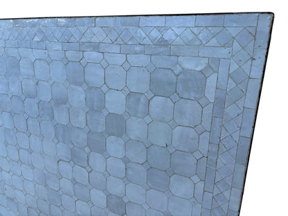 32"W x 48"L Off-White Rectangular Mosaic Tile Table Top