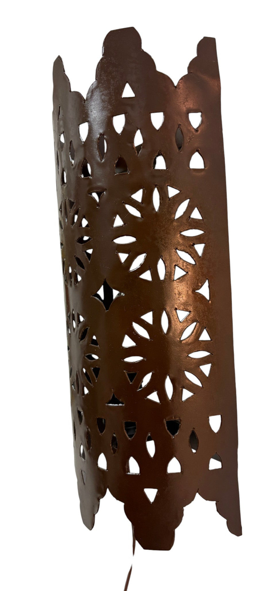 Curved Artisanal Wrought Iron Sconce