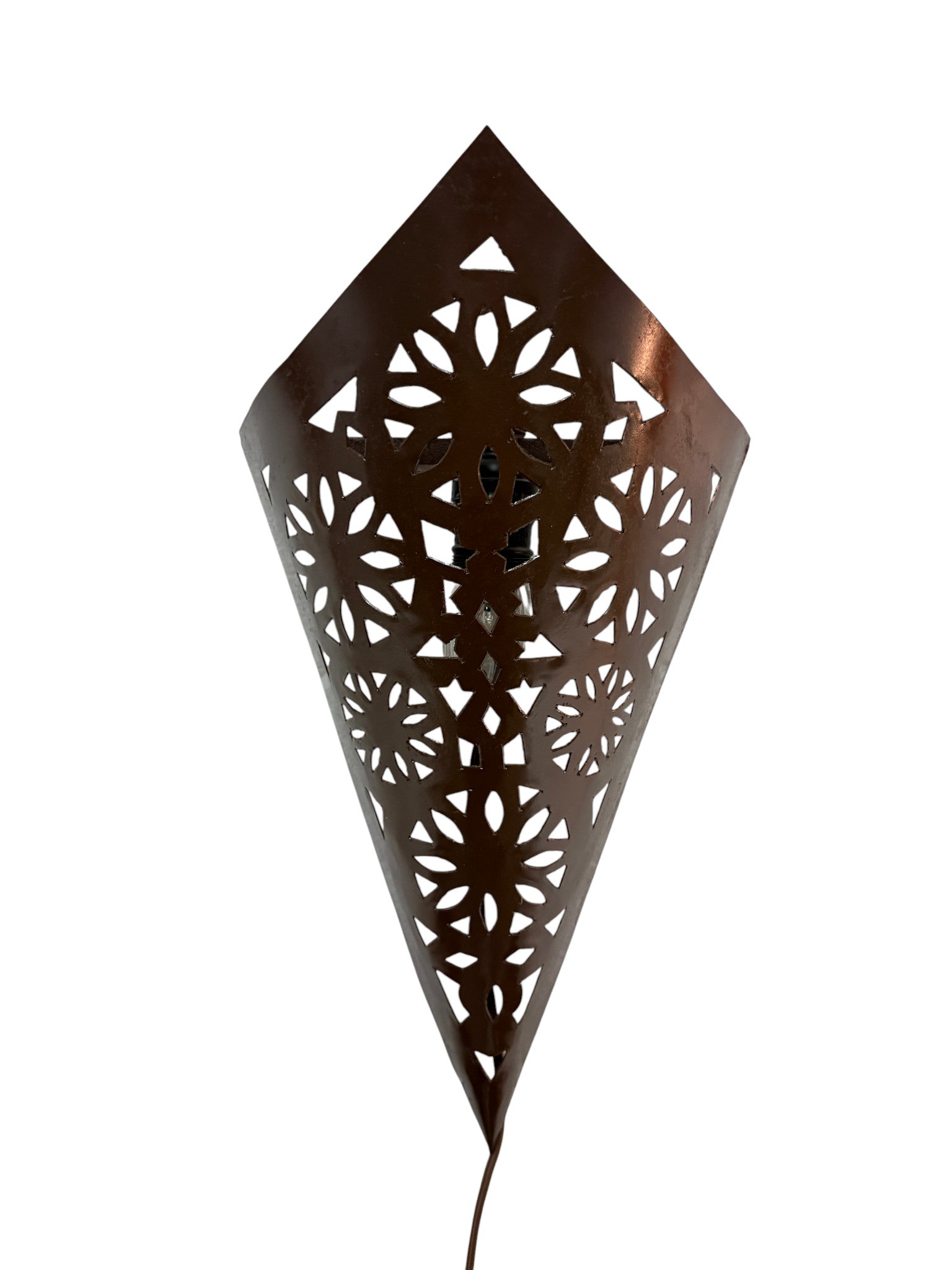 Moroccan Wrought Iron Sconce Light Fixture