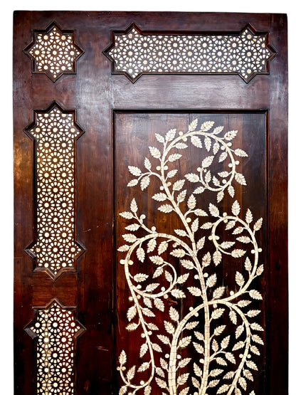 Grandiose Mother of Pearl Inlay Walnut Doors