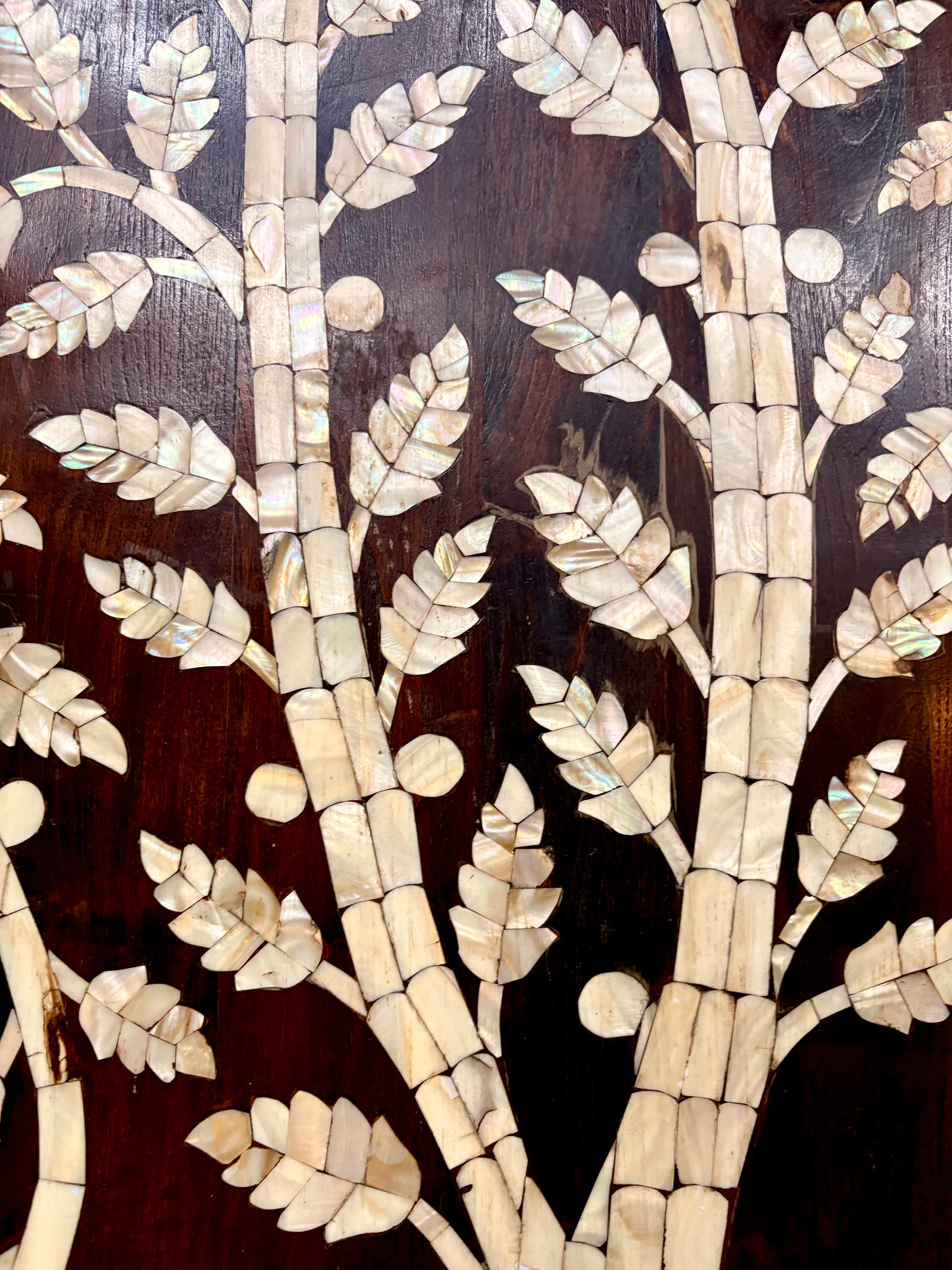 Grandiose Mother of Pearl Inlay Walnut Doors
