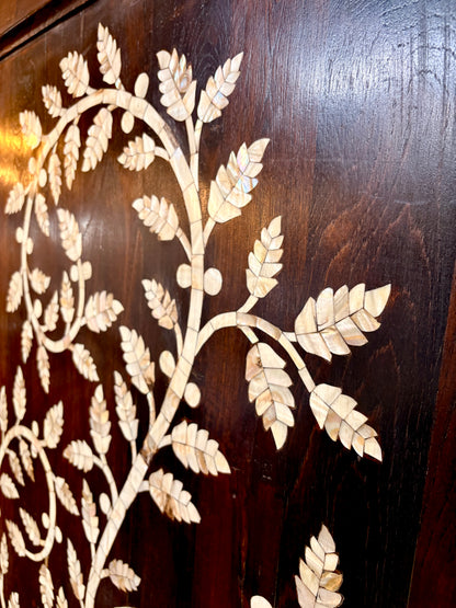 Grandiose Mother of Pearl Inlay Walnut Doors