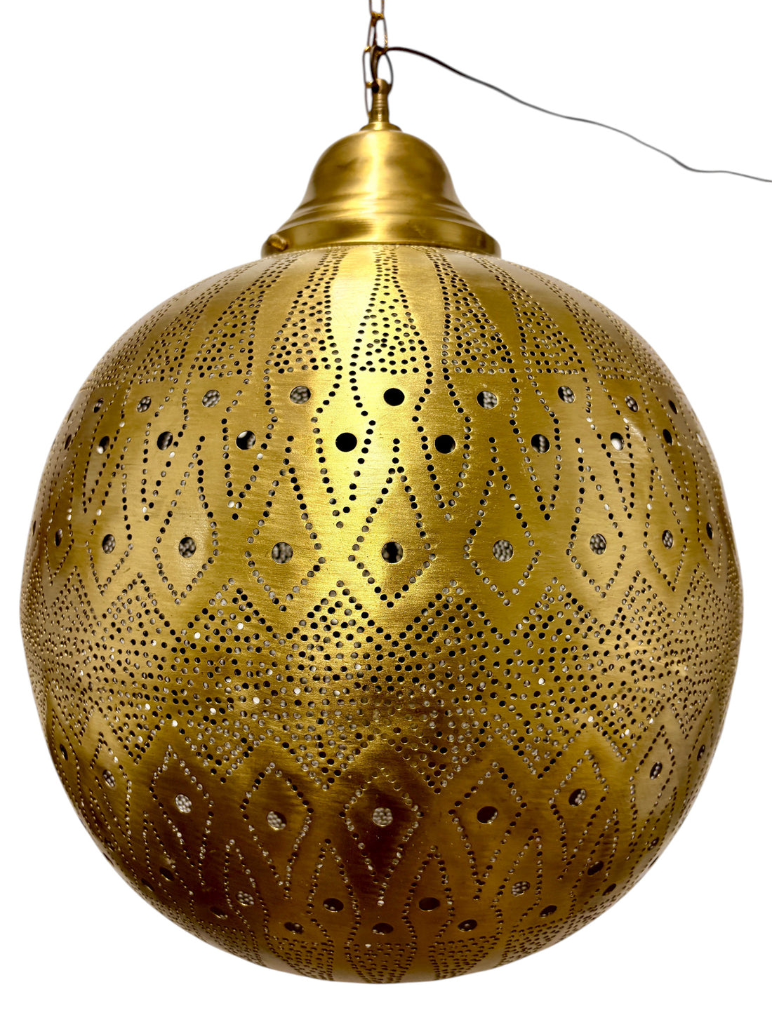 Ember Brass Sphere Light Fixture