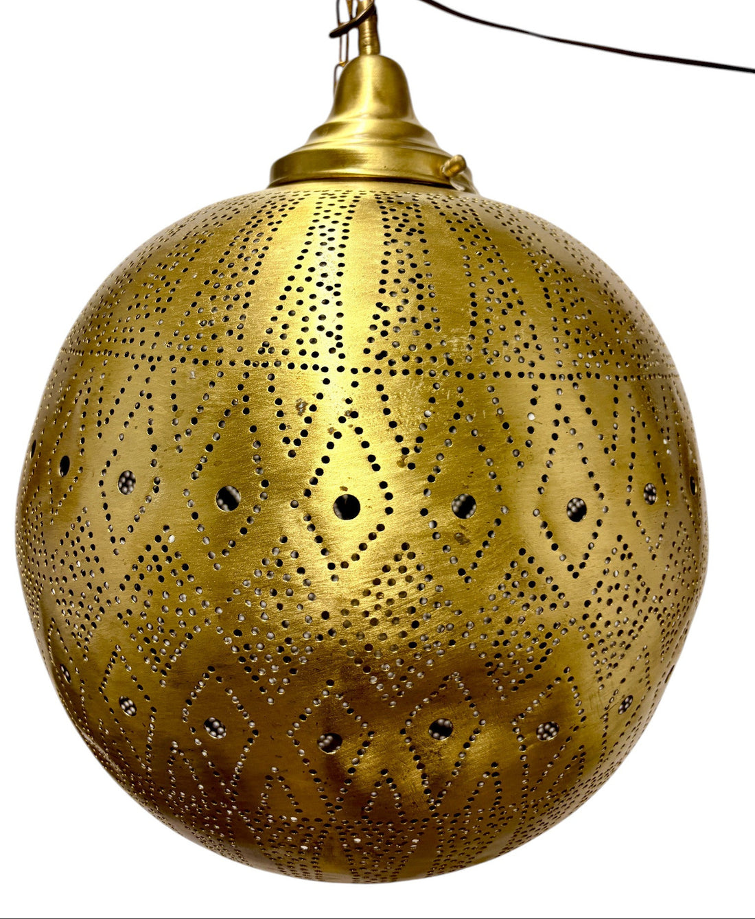 Ember Brass Sphere Light Fixture