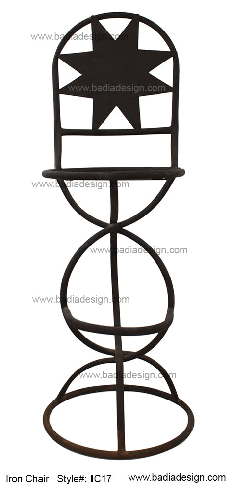 Wrought Iron Stool IC17