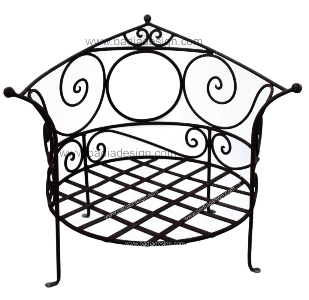 Wrought Iron Low to Floor Chair IC26