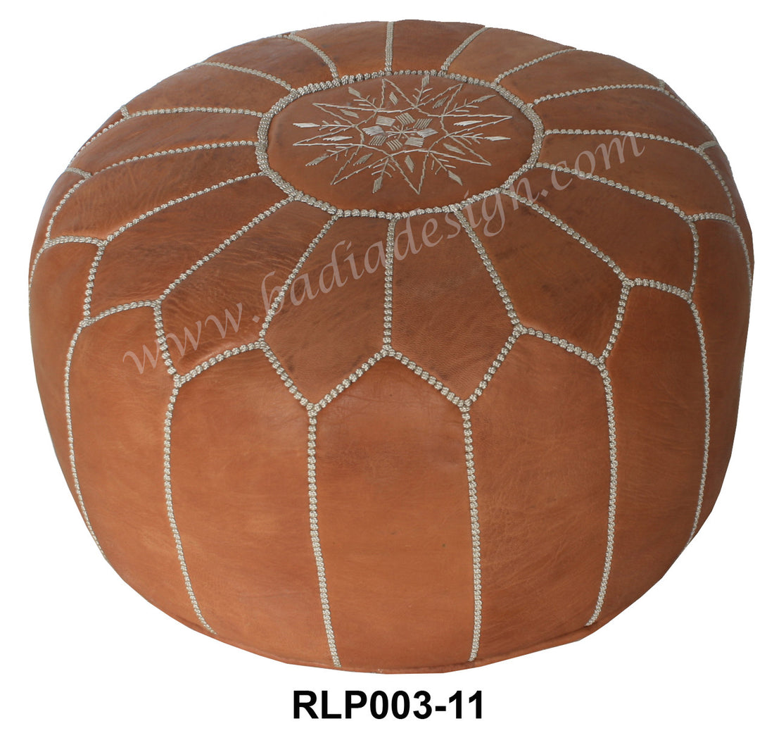Premium Leather Moroccan Ottoman