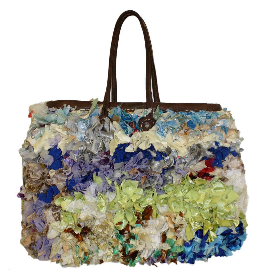 Moroccan Multi-Color Straw Handbag