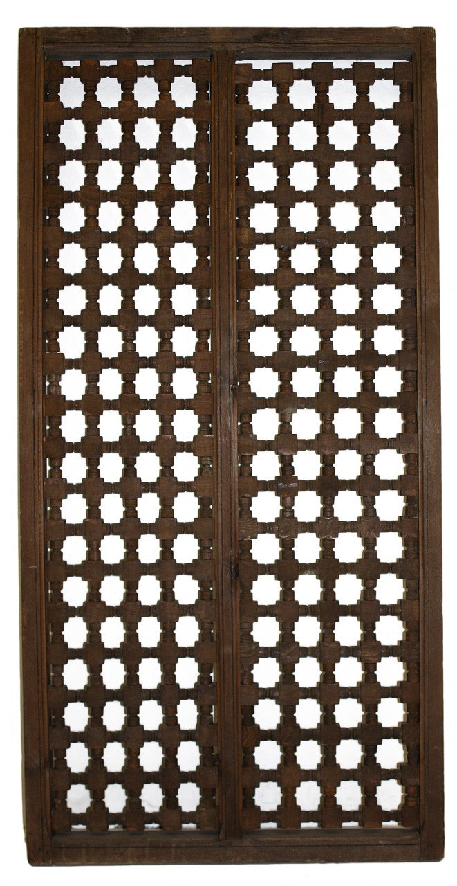 Stained Moroccan Moucharabieh Wood Panel