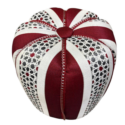 Moroccan Stuffed Fabric Pouf