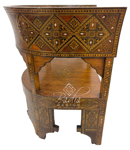 Handcrafted Mother of Pearl Inlay Chair