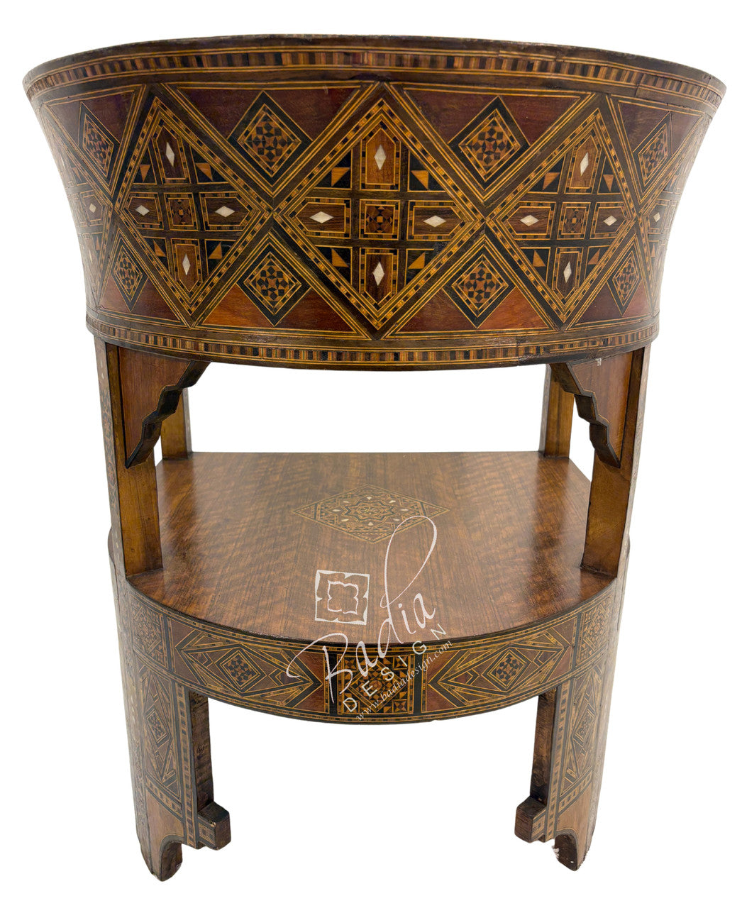 Handcrafted Mother of Pearl Inlay Chair