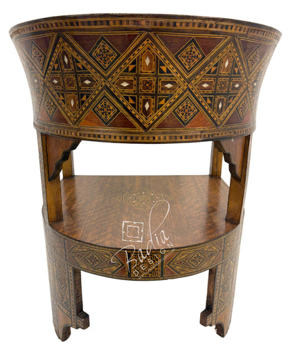 Handcrafted Mother of Pearl Inlay Chair