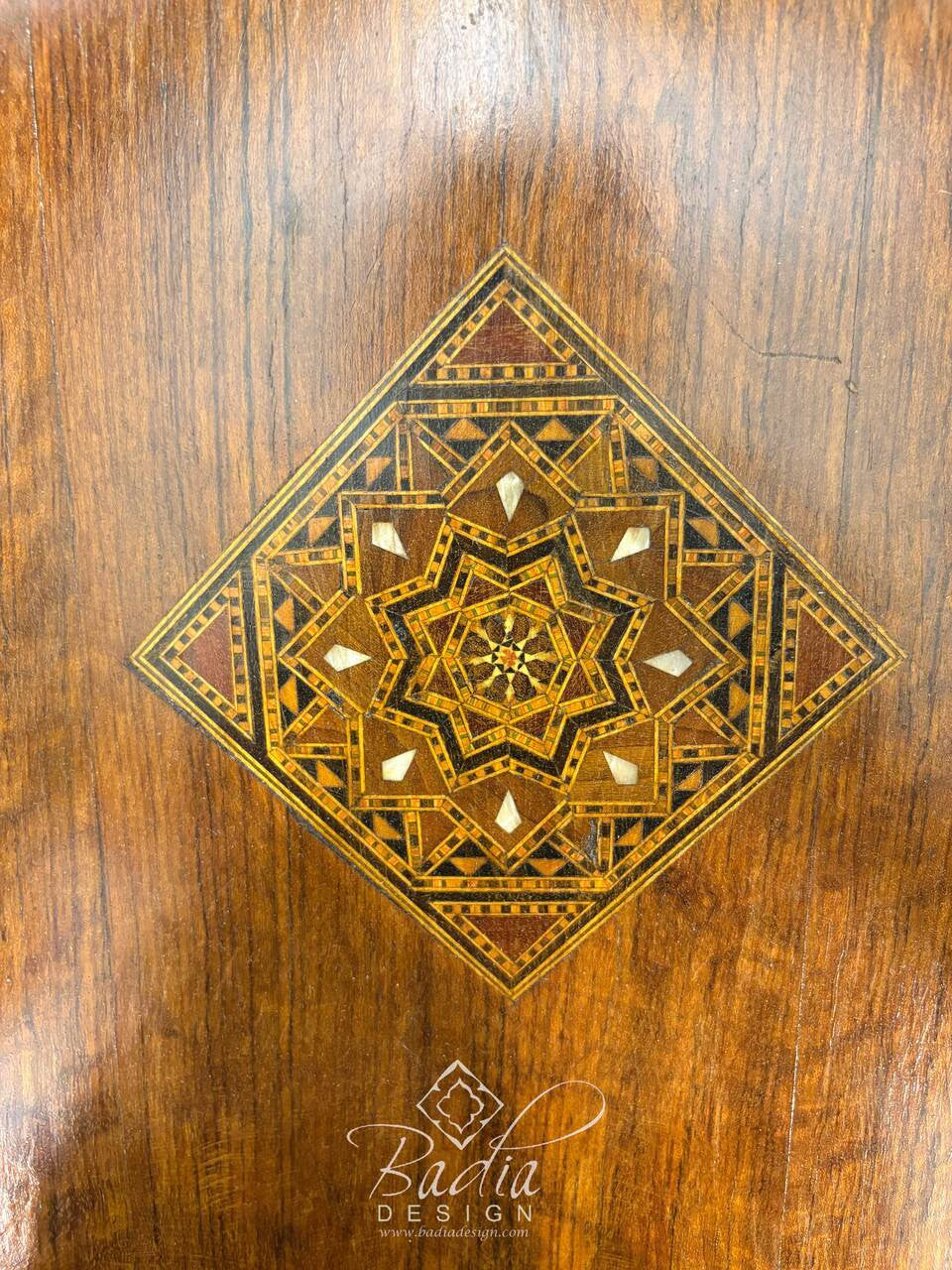 Handcrafted Mother of Pearl Inlay Chair