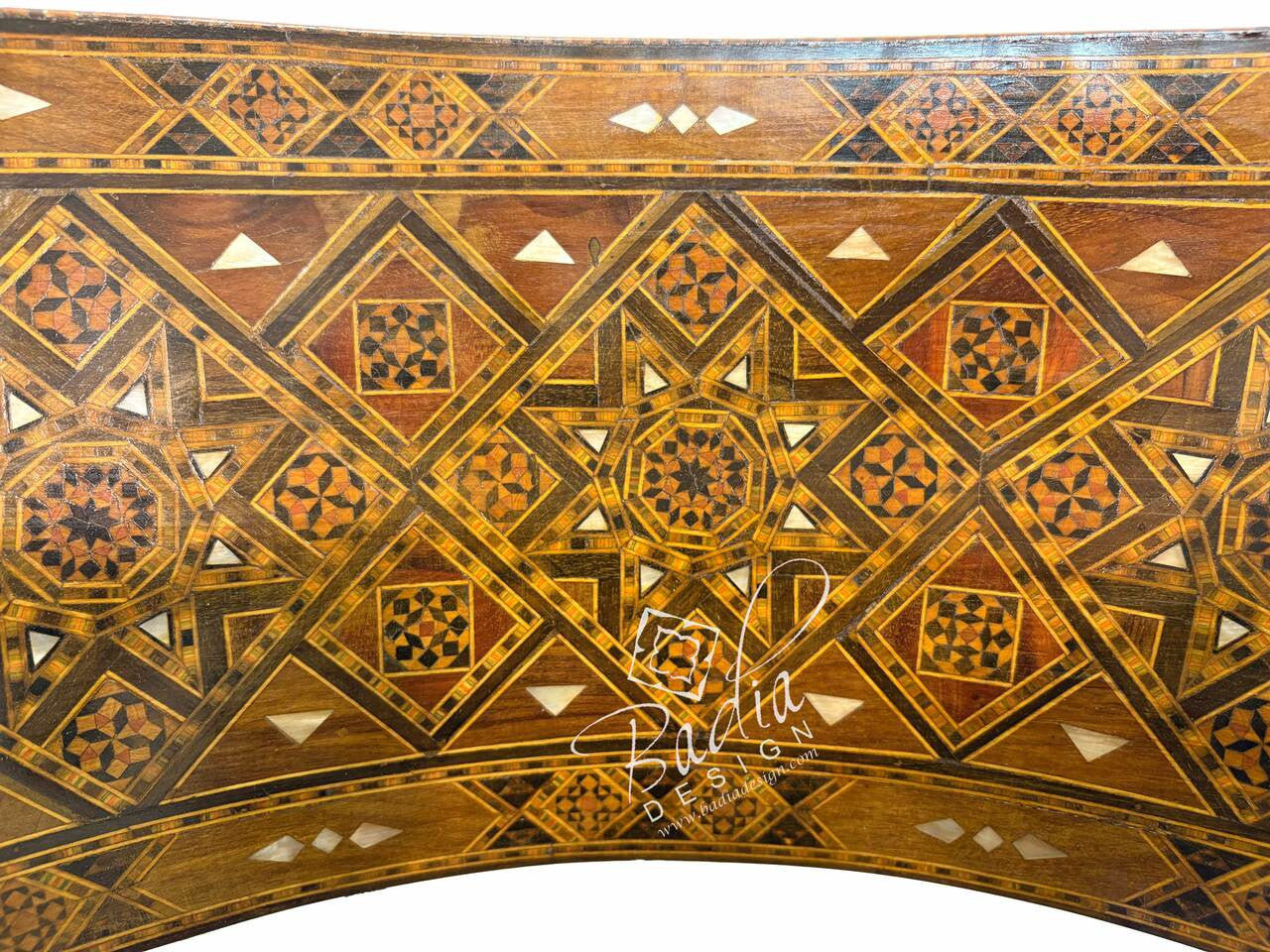 Handcrafted Mother of Pearl Inlay Chair