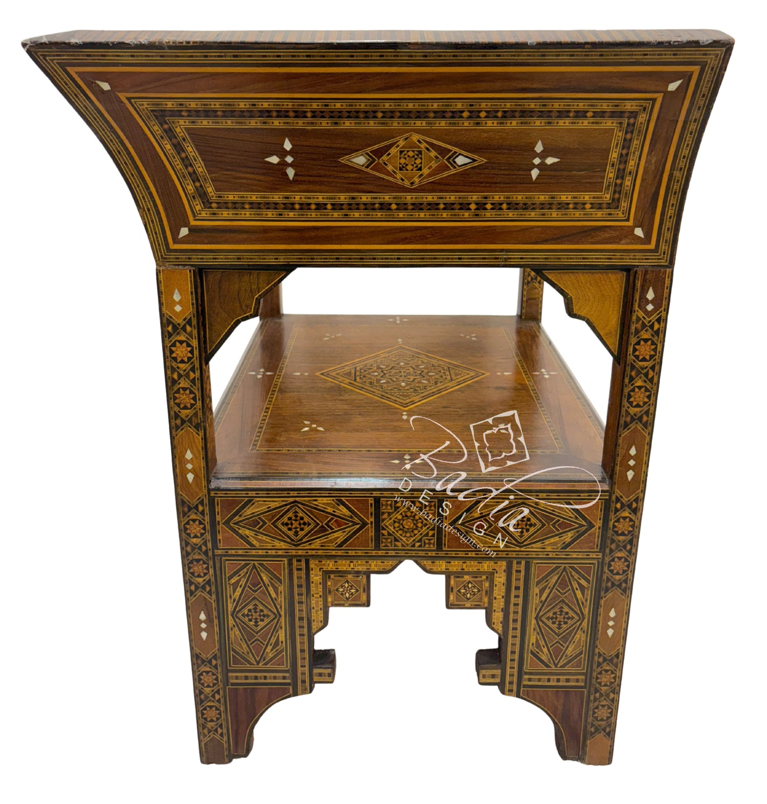 Handcrafted Mother of Pearl Inlay Chair