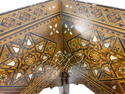 Handcrafted Mother of Pearl Inlay Chair