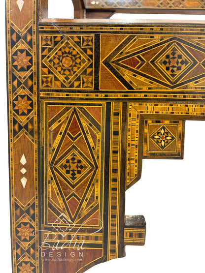 Handcrafted Mother of Pearl Inlay Chair