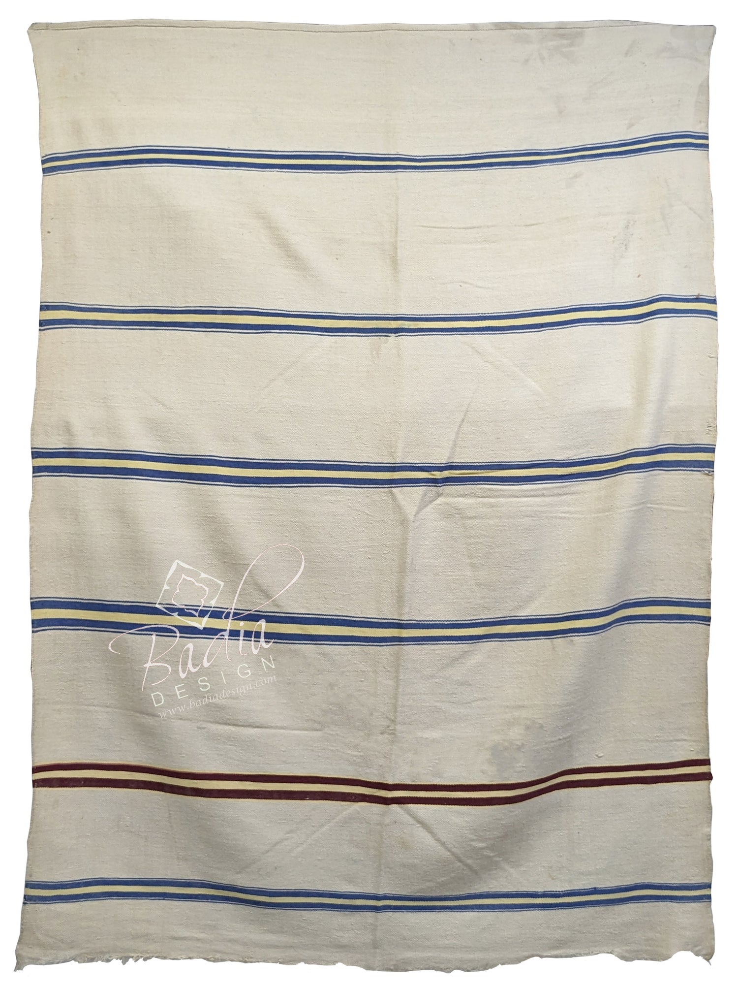 Moroccan Beige Multi-Color Berber Wool Rug