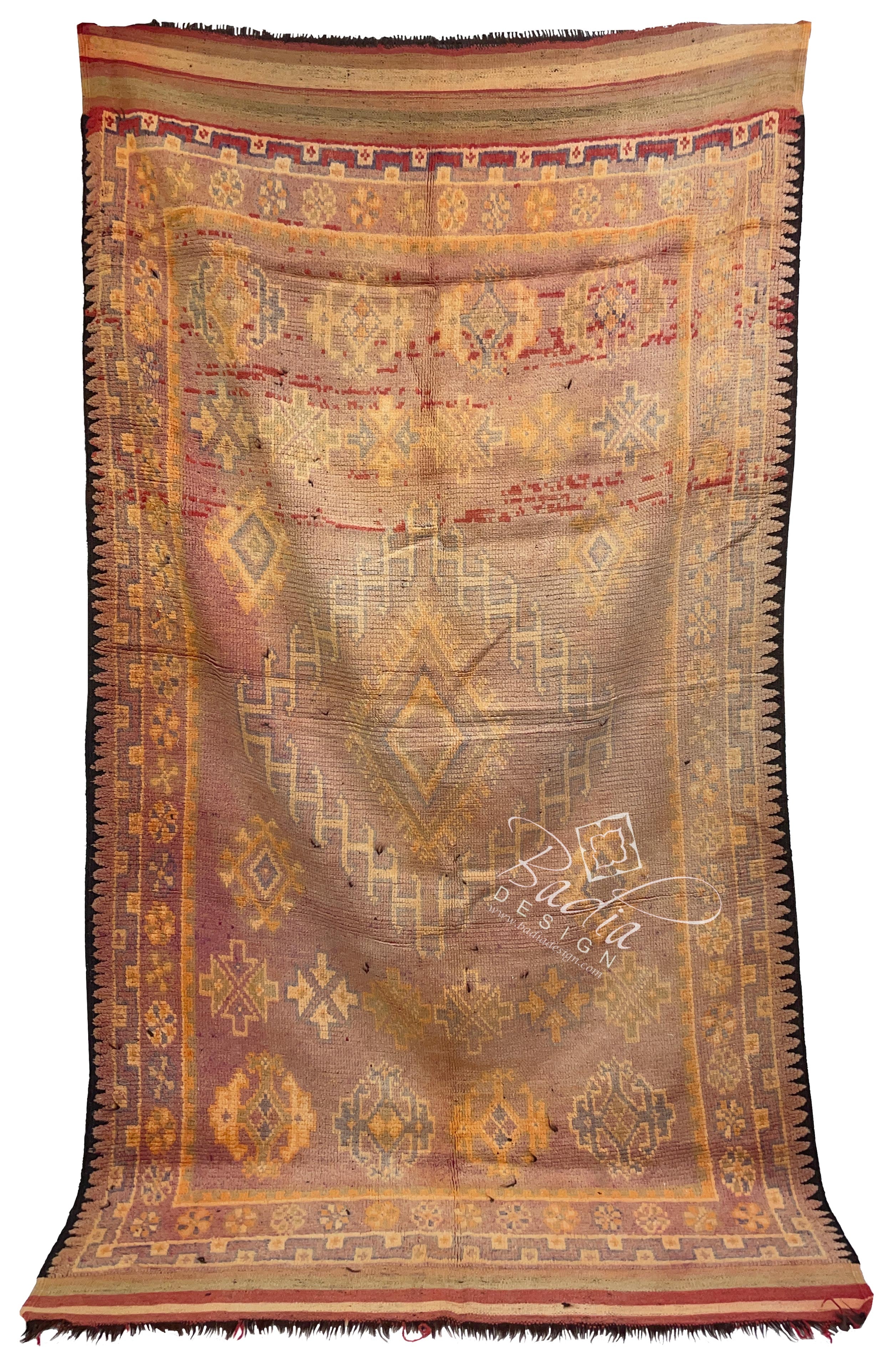 Vintage Multi-Color Moroccan Tribal Rug