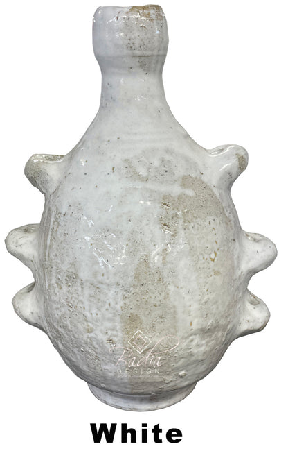 Hand Painted Spiked Ceramic Flower Vase