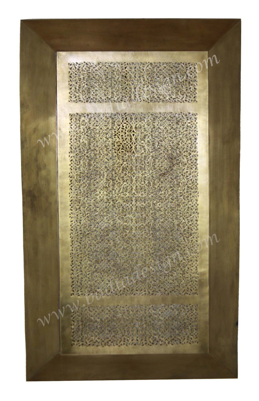 Rectangular Shaped Brass Wall Sconce