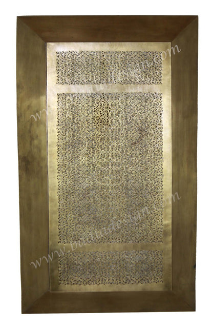 Rectangular Shaped Brass Wall Sconce