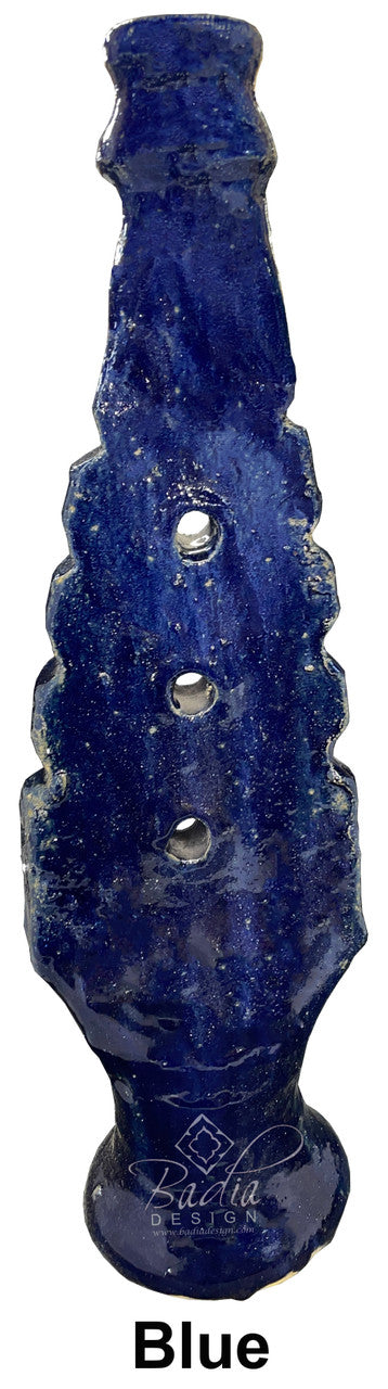 Tall Hand Sculpted Ceramic Candle Holders