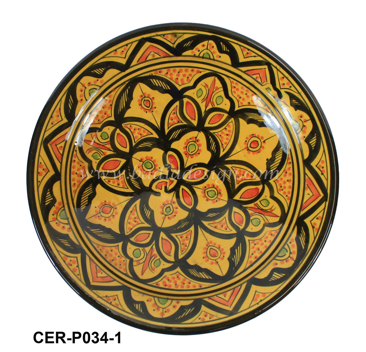 Hand Painted Ceramic Plate