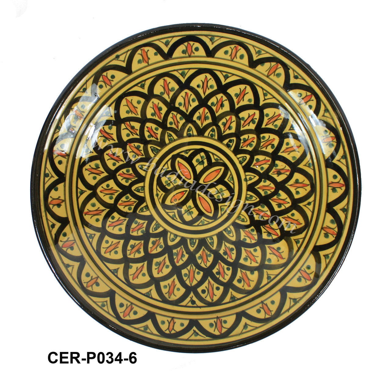 Hand Painted Ceramic Plate