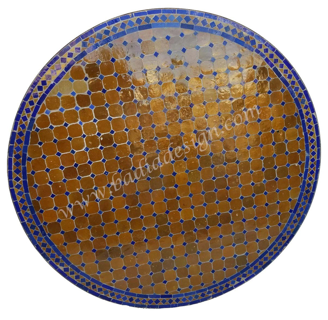 48" Moroccan Mosaic Tile Table Top
