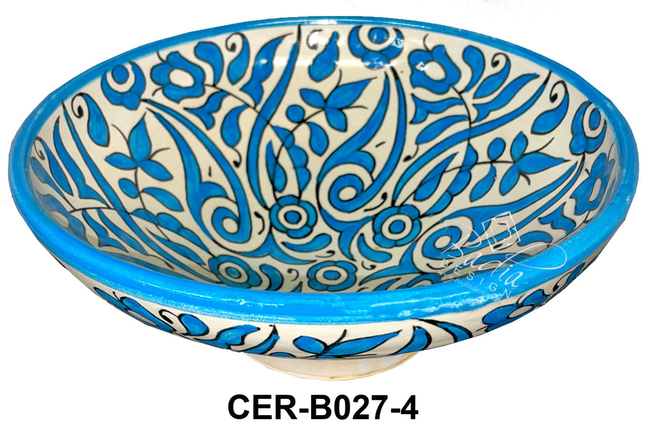 Moroccan Multi-Color Hand Painted Ceramic Bowls