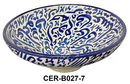 Moroccan Multi-Color Hand Painted Ceramic Bowls