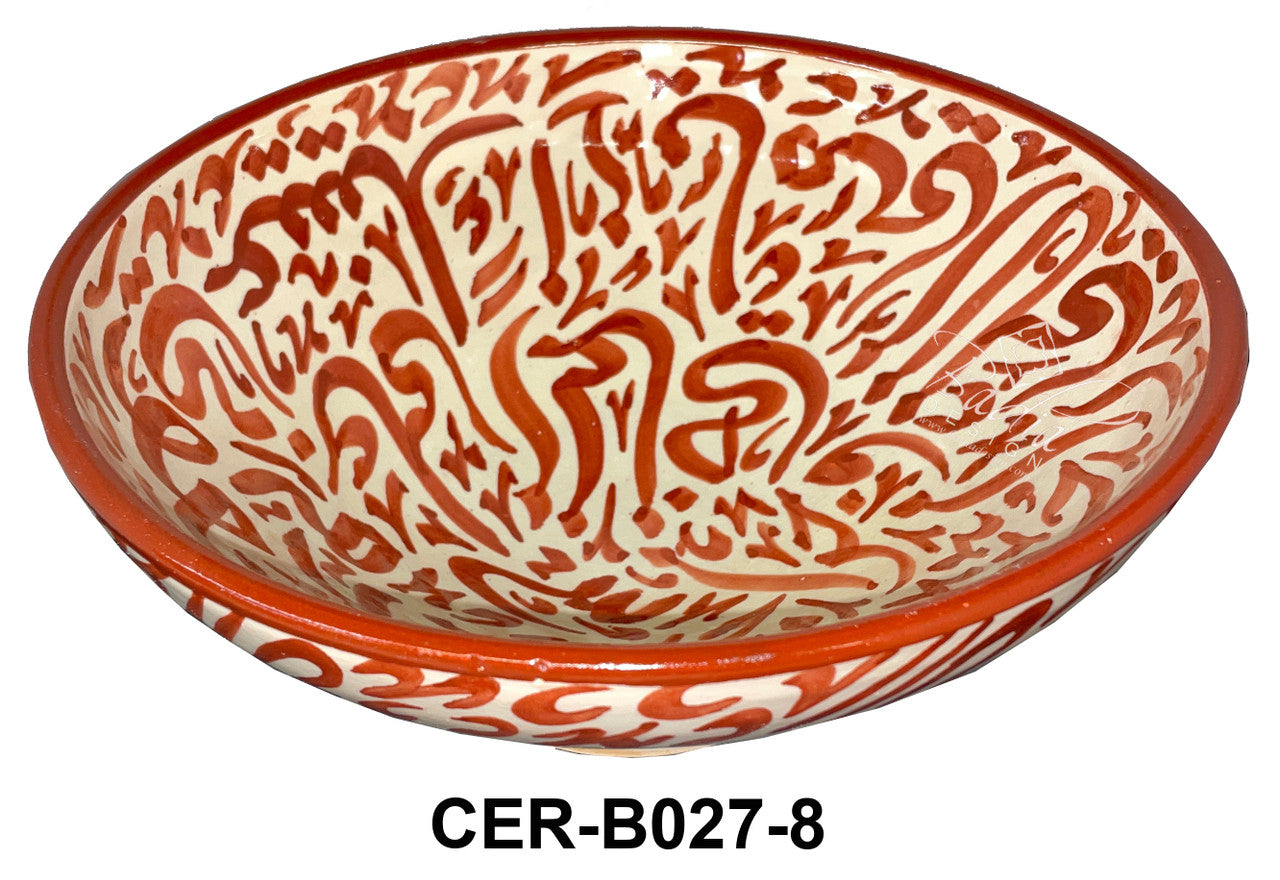 Moroccan Multi-Color Hand Painted Ceramic Bowls