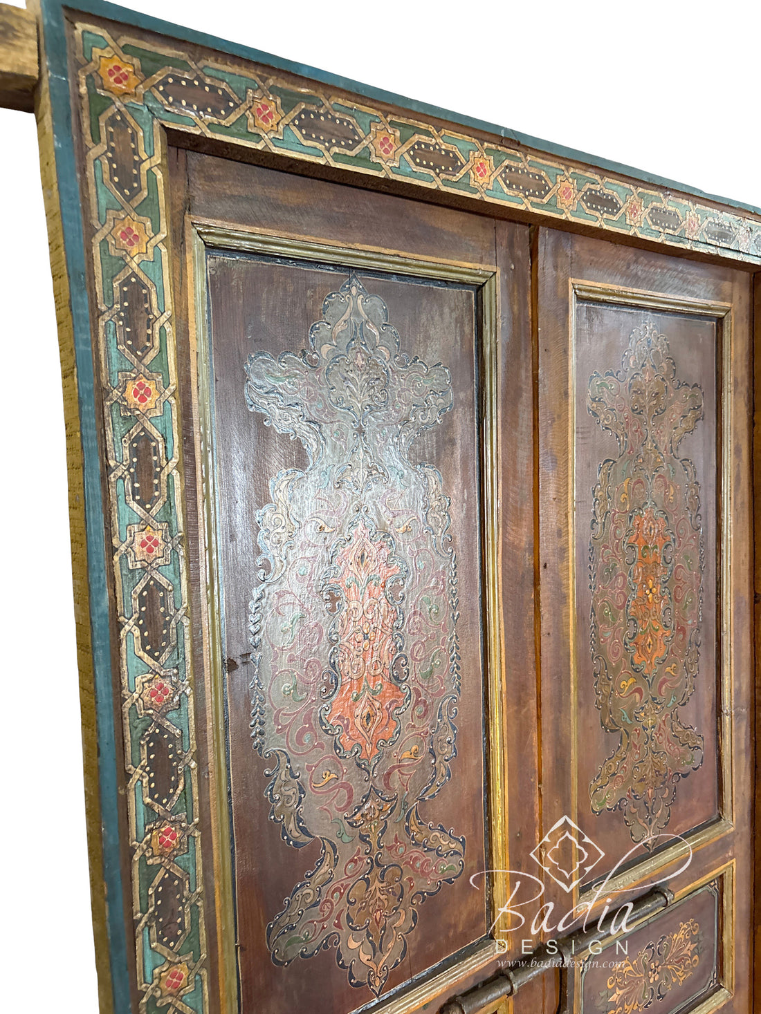 Colorful Hand Painted Wooden Door