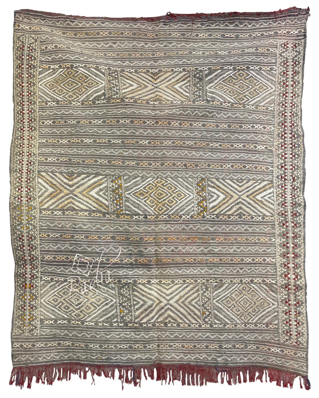 Multi-Color Traditional Moroccan Kilim Rug