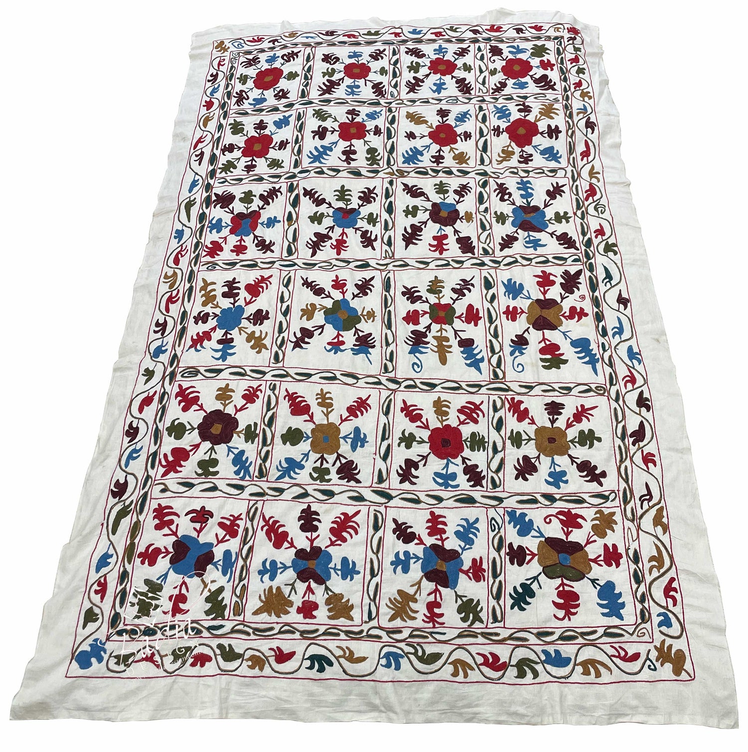 Colorful Suzani Quilt Blanket